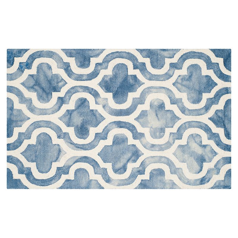 Safavieh Guthrie Quatrefoil Dip-Dyed Wool Rug, Multicolor, 8X10 Ft