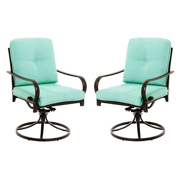 Sonoma Goods For Life Claremont Swivel Patio Chair 2 Piece Set