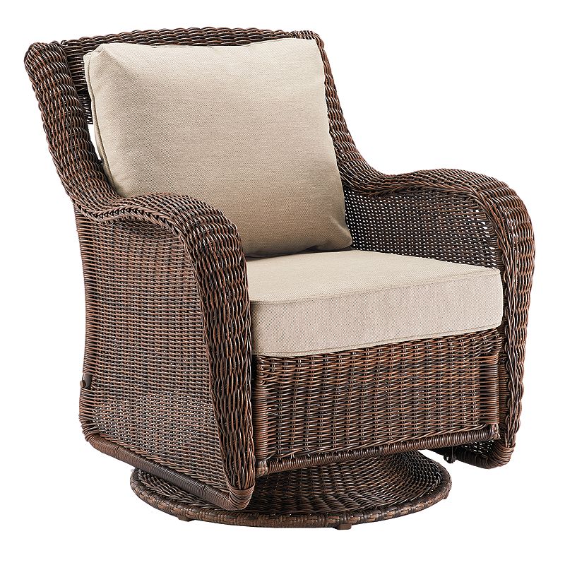 Outdoor SONOMA Goods for Life™ Presidio Wicker Swivel Rocking Chair