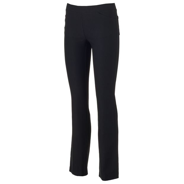 Buy Black Cotton Rich Jersey Stretch Pull-On Boot Cut Trousers (3-16yrs)  from Next USA