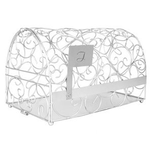 Cathy's Concepts Monogram Silver-Tone Mailbox Card Holder