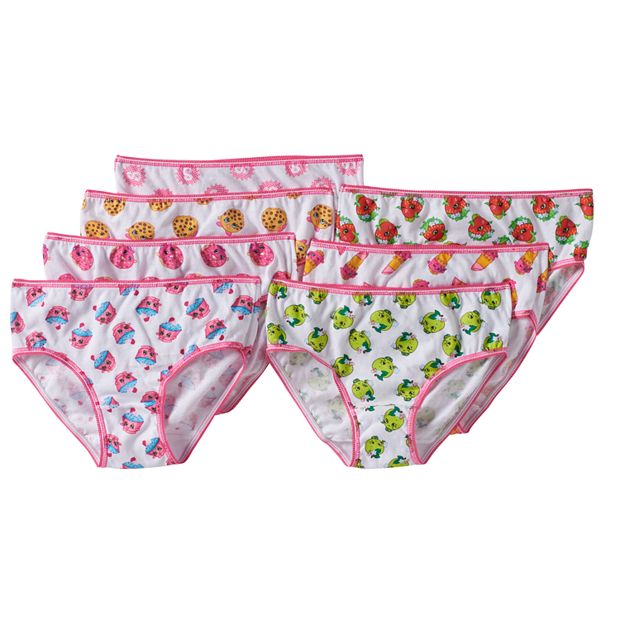 Little Girls Shopkins 7 Pack Brief Panty