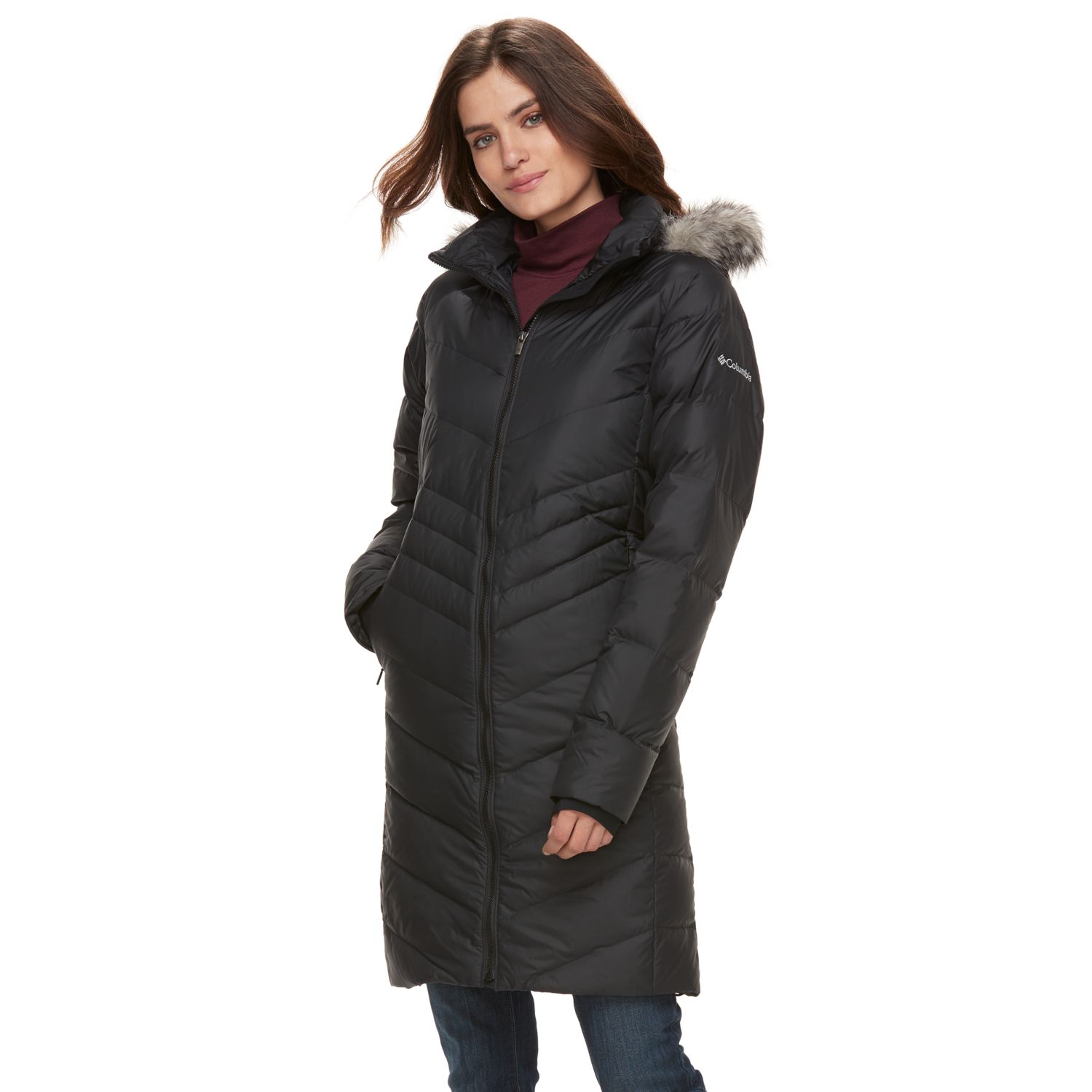 columbia women's down jacket with hood