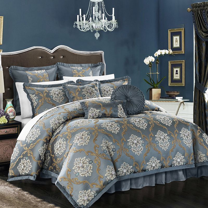 Chic Home Aubrey 9-piece Bed Set, Blue, King