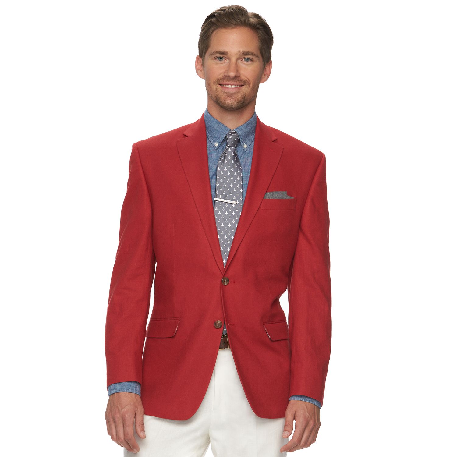 kohls red suit