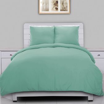 Lotus Home Lotus Home Water and Stain Resistant Duvet Cover Set with Shams