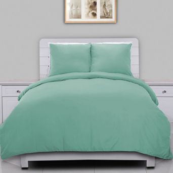 Lotus Home Lotus Home Water and Stain Resistant Duvet Cover Set with Shams