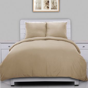 Lotus Home Lotus Home Water and Stain Resistant Duvet Cover Set with Shams