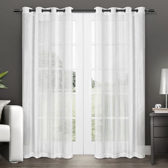 Exclusive Home Penny Sheer Window Curtains