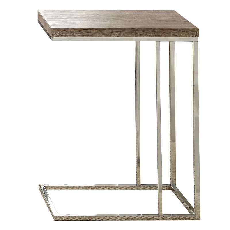 Lucia Chairside End Table, Brown