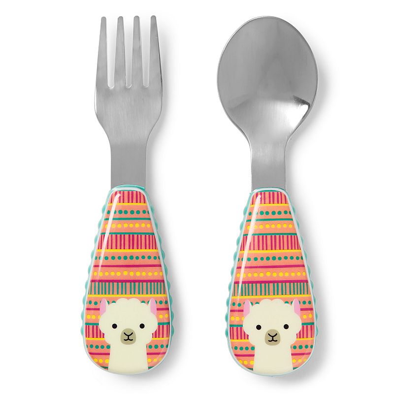 UPC 816523026294 product image for Skip Hop Zootensils Fork & Spoon Set, Llama | upcitemdb.com