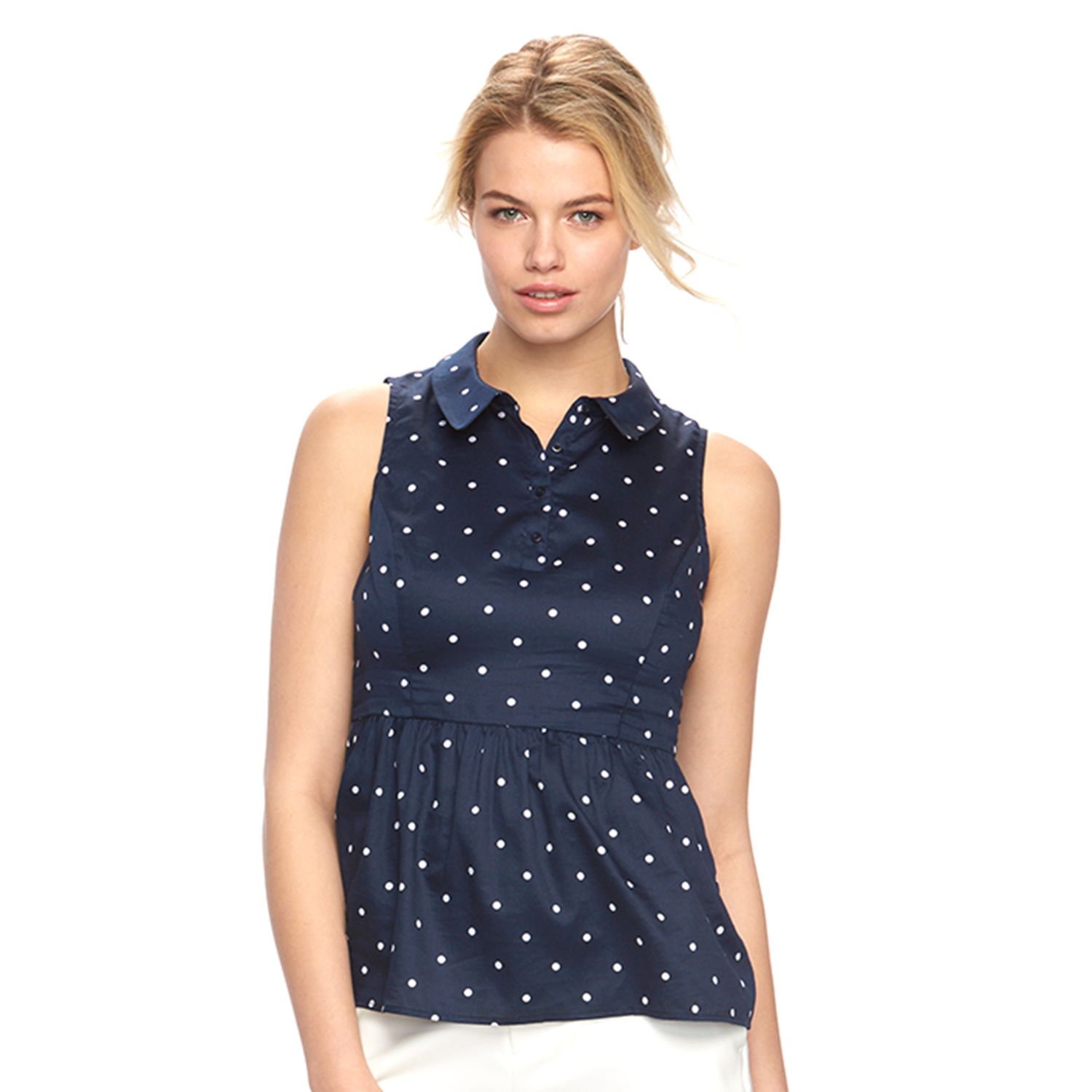 kohls polka dot shirt