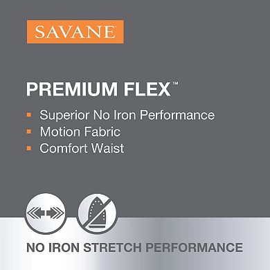 Savane Premium Flex Micro Tic Stretch Dress Pants