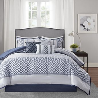Madison Park Chandler 7 pc Comforter Set with Throw Pillows