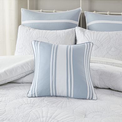 Harbor House Crystal Beach Pieced Square Throw Pillow