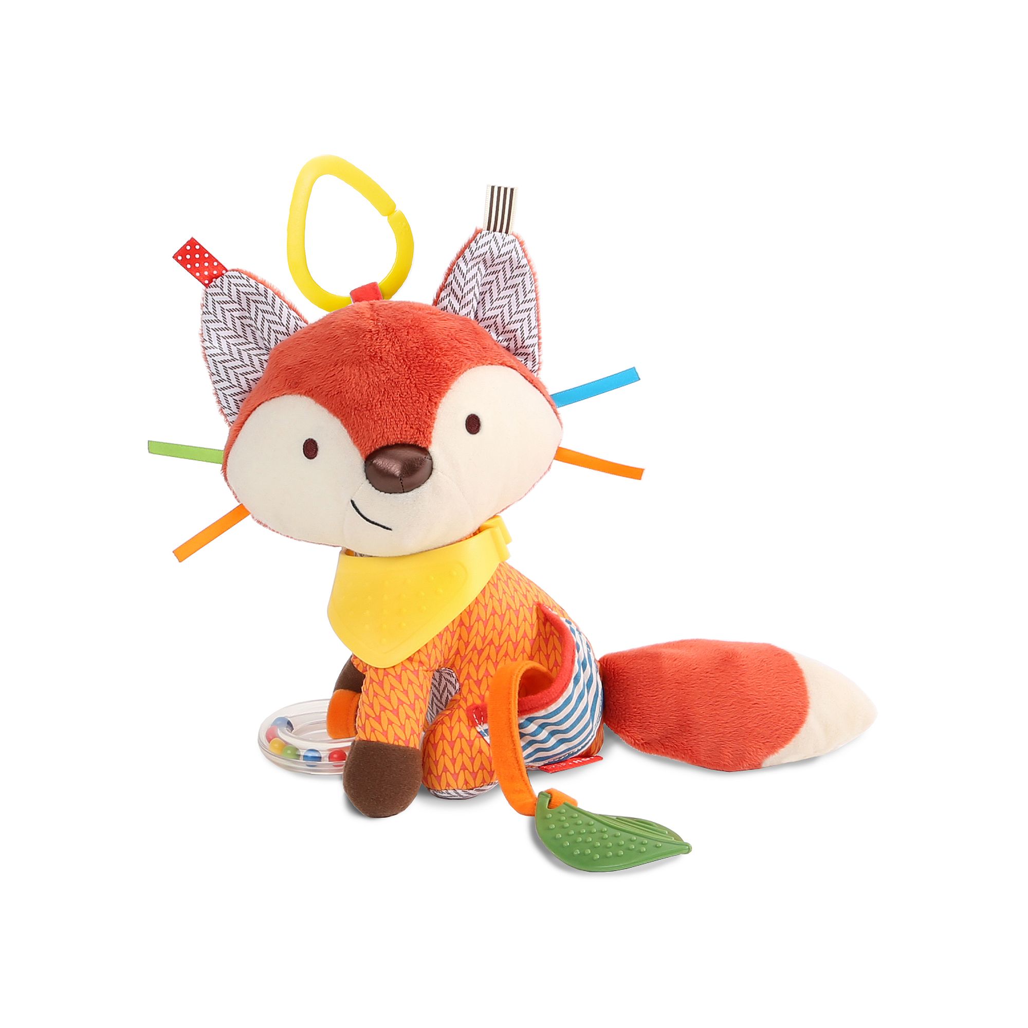 Skip Hop Bandana Buddies Activity Teether Rattle, Fox