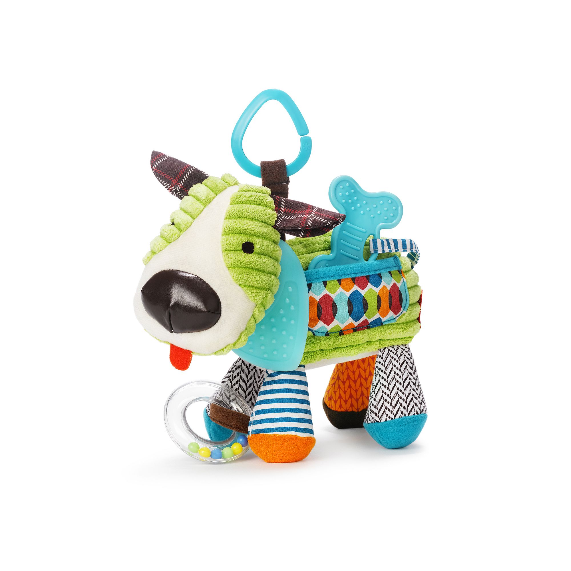 Skip Hop Bandana Buddies Activity Teether Rattle, Puppy