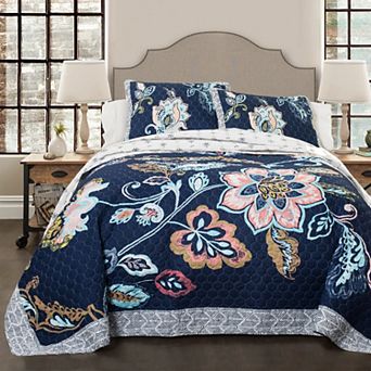 Lush Decor Aster 3 pc Quilt Set