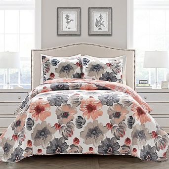 Lush Decor Leah Quilt Set