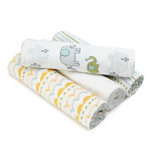 aden by aden + anais 4-pk. Elephant SwaddlePlus Muslin Swaddles