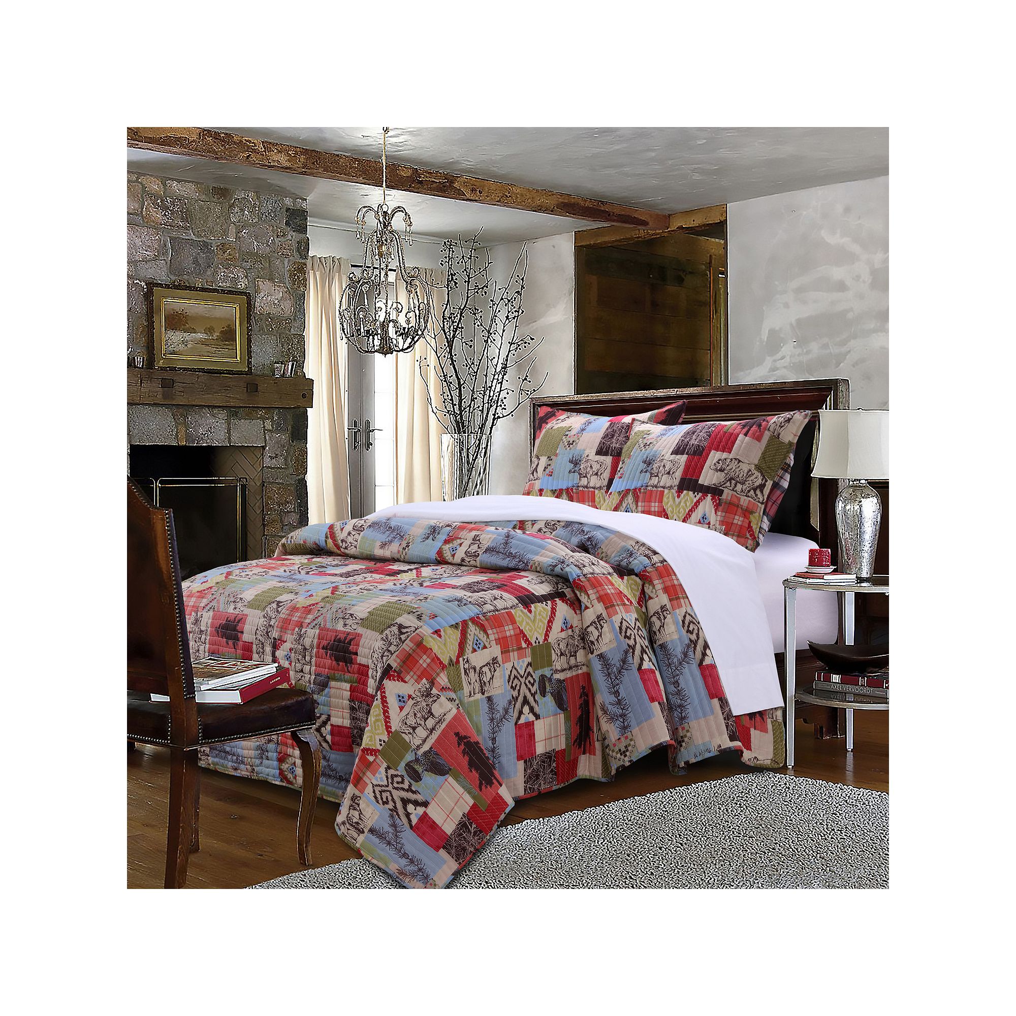 Rustic Lodge Quilt Set, Multi