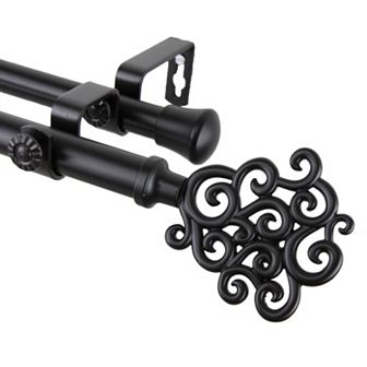 Rod Desyne Tidal Adjustable Double Curtain Rod