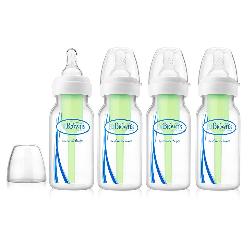 Dr. Brown s Options Narrow Polypropylene Baby Bottle  4 Oz  4 Ct
