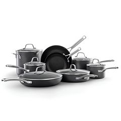 Calphalon Classic 14 pièces Batterie de cuisine en aluminium antiadhésif anodisé dur