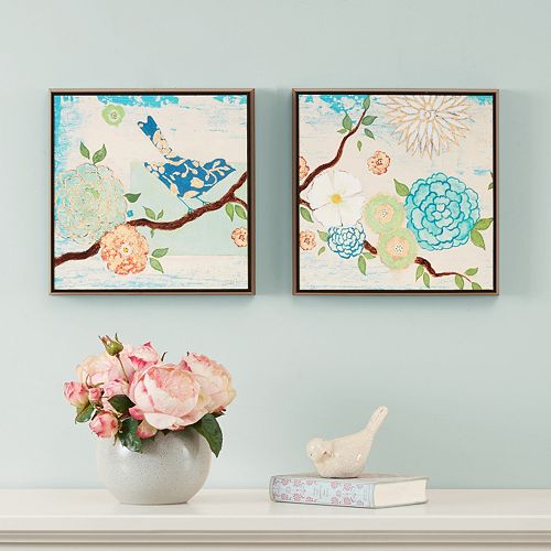 Intelligent Design Blooming Florals 2-piece Wall Art Set