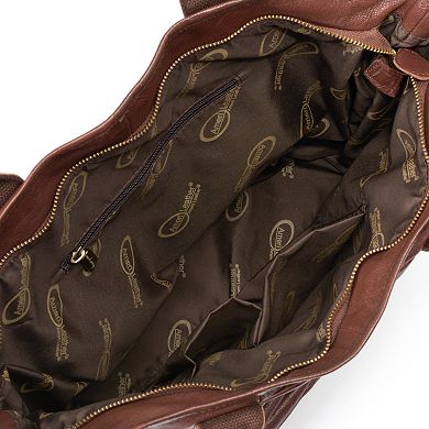 AmeriLeather Rozaly Leather Tote