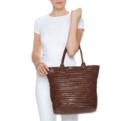 AmeriLeather Rozaly Leather Tote