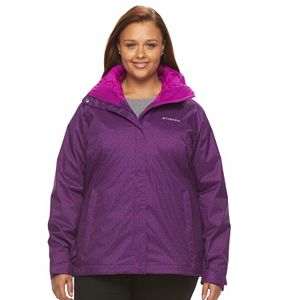 Plus Size Columbia Outer West Hooded 3-in-1 Systems Jacket