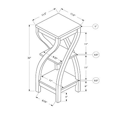 Monarch 3-Tier End Table