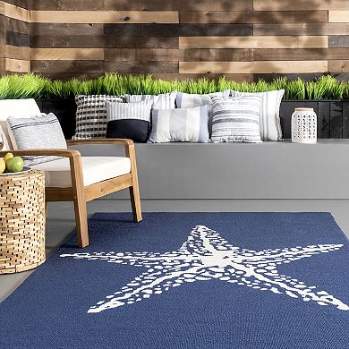 nuLOOM Air Libre Starfish Indoor Outdoor Rug