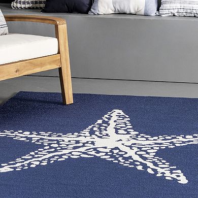 nuLOOM Air Libre Starfish Indoor Outdoor Rug