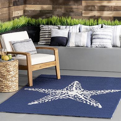 nuLOOM Air Libre Starfish Indoor Outdoor Rug