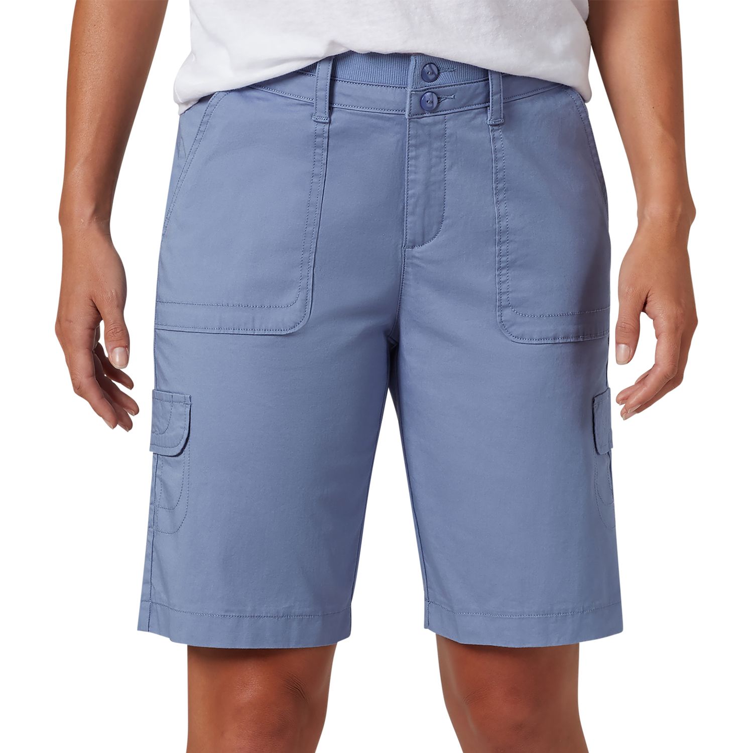 lee comfort stretch waistband shorts womens