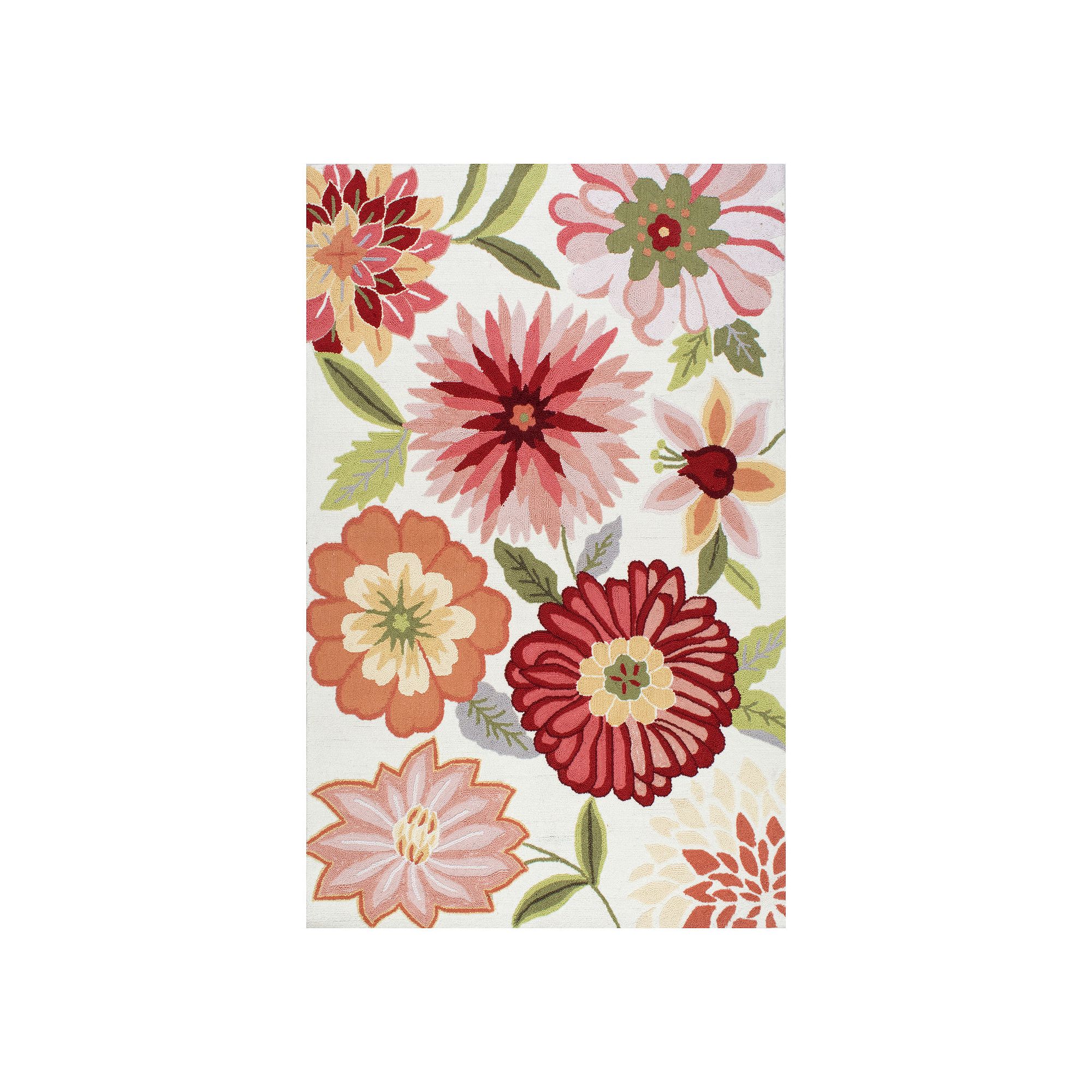 nuLOOM Uzbek Floral Rug, Pink