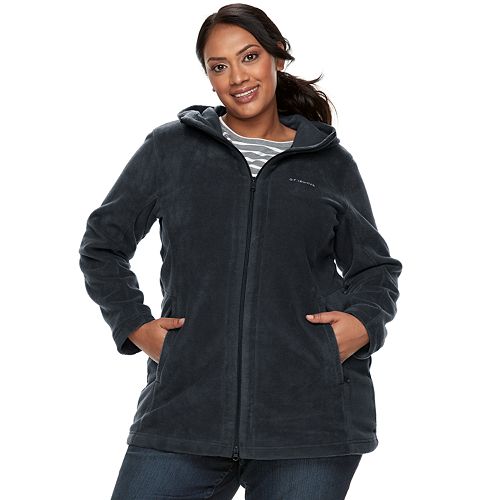 womens plus columbia fleece jacket