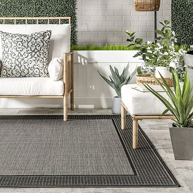 nuLOOM Framed Indoor Outdoor Rug