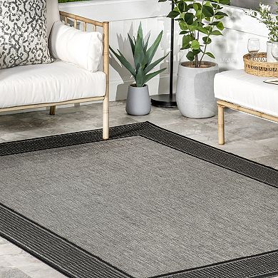 nuLOOM Framed Indoor Outdoor Rug