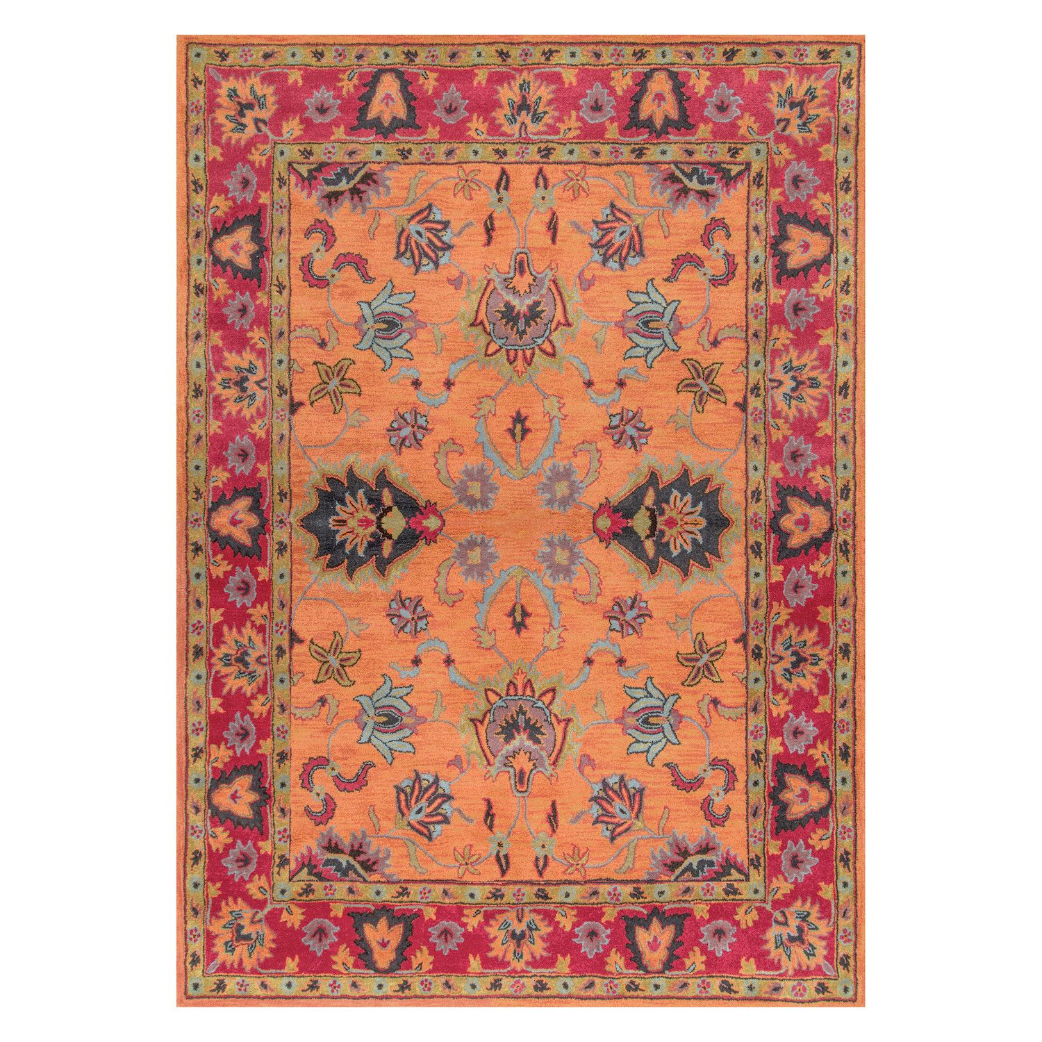 nuLOOM Contemporary Multi 2 ft. x 3 ft. Floral Lisa Indoor Area Rug