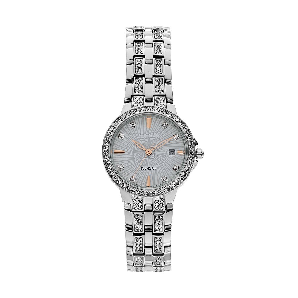 Citizen Eco-Drive Women's Silhouette Crystal Stainless Steel Watch