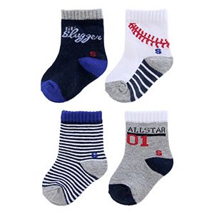 Baby / Toddler Boy Jumping Beans® 4-pk. Striped Socks