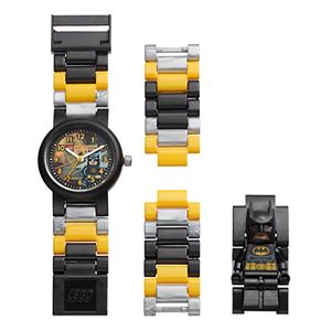 LEGO Kids' DC Comics Batman Minifigure Interchangeable Watch Set