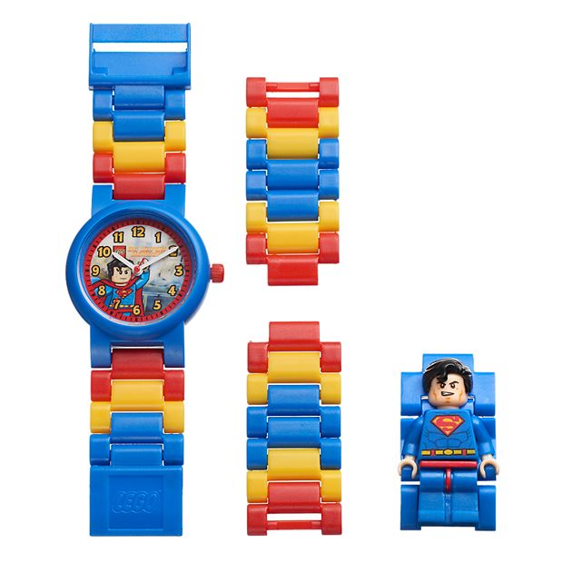LEGO Kids' Comics Superman Interchangeable Watch Set