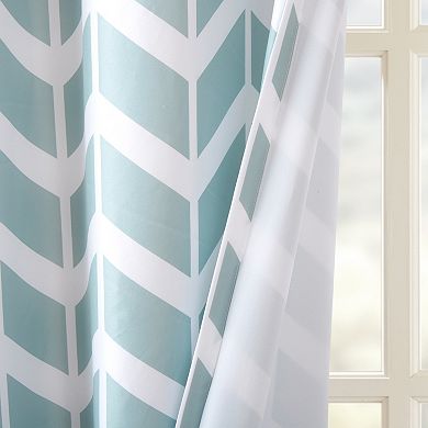 Intelligent Design 2-pack Elle Chevron Window Curtains