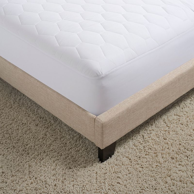 The Big One Essential Mattress Pad, White, Queen