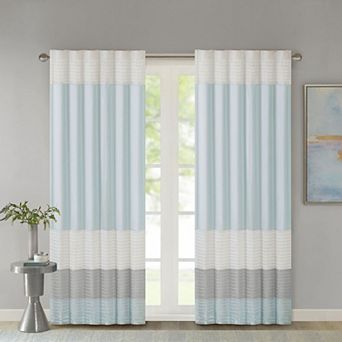 Madison Park Eastridge Light Filtering 1-Panel Rod Pocket Window Curtain - 50'' x 84''