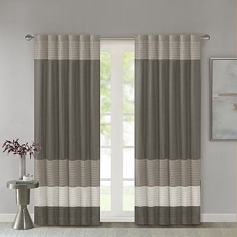 Madison Park Eastridge Light Filtering 1-Panel Rod Pocket Window Curtain - 50'' x 84''